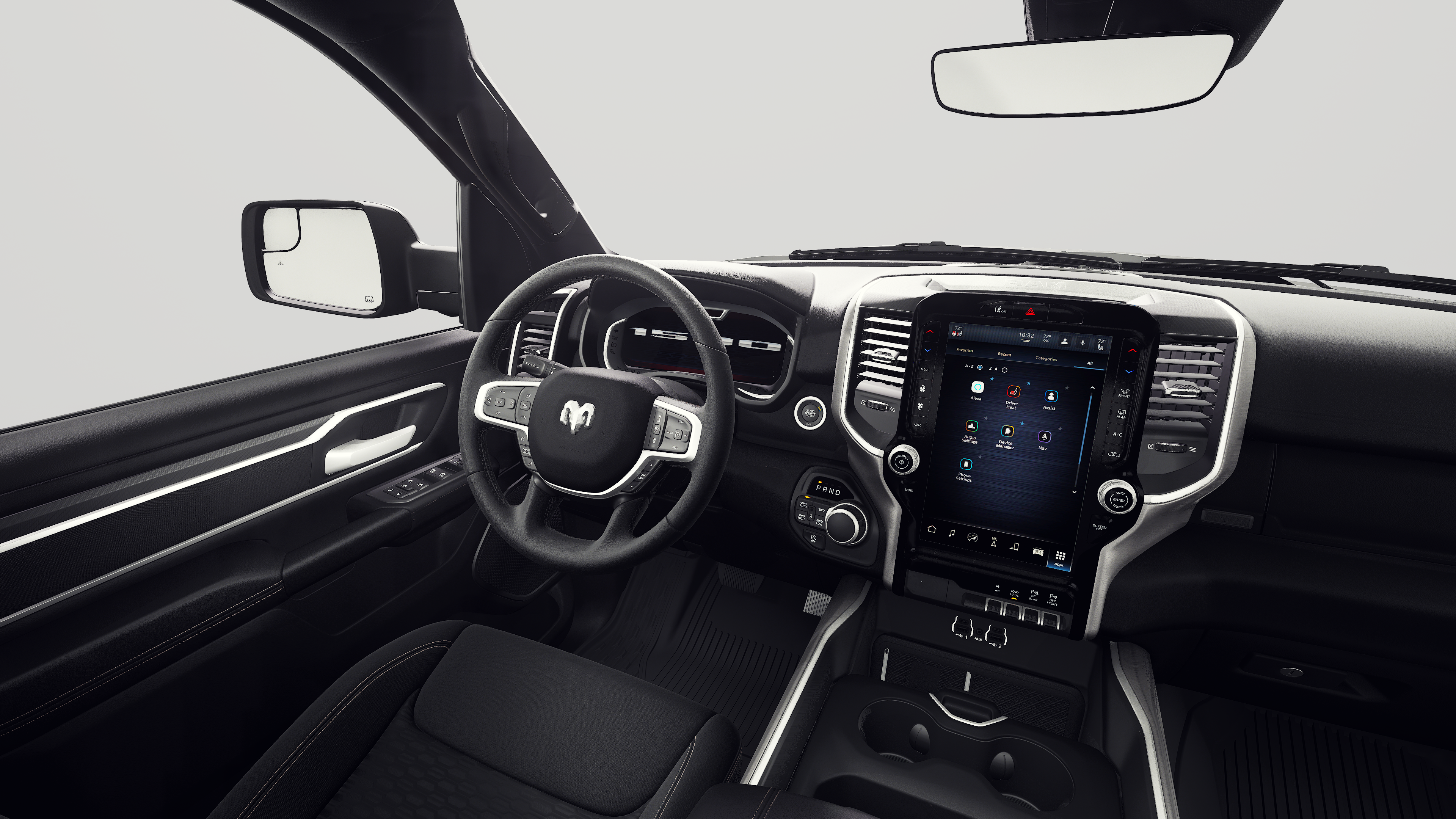 New 2027 Diamond Black Crystal Pearl-Coat Exterior Paint RAM BIG HORN image 8