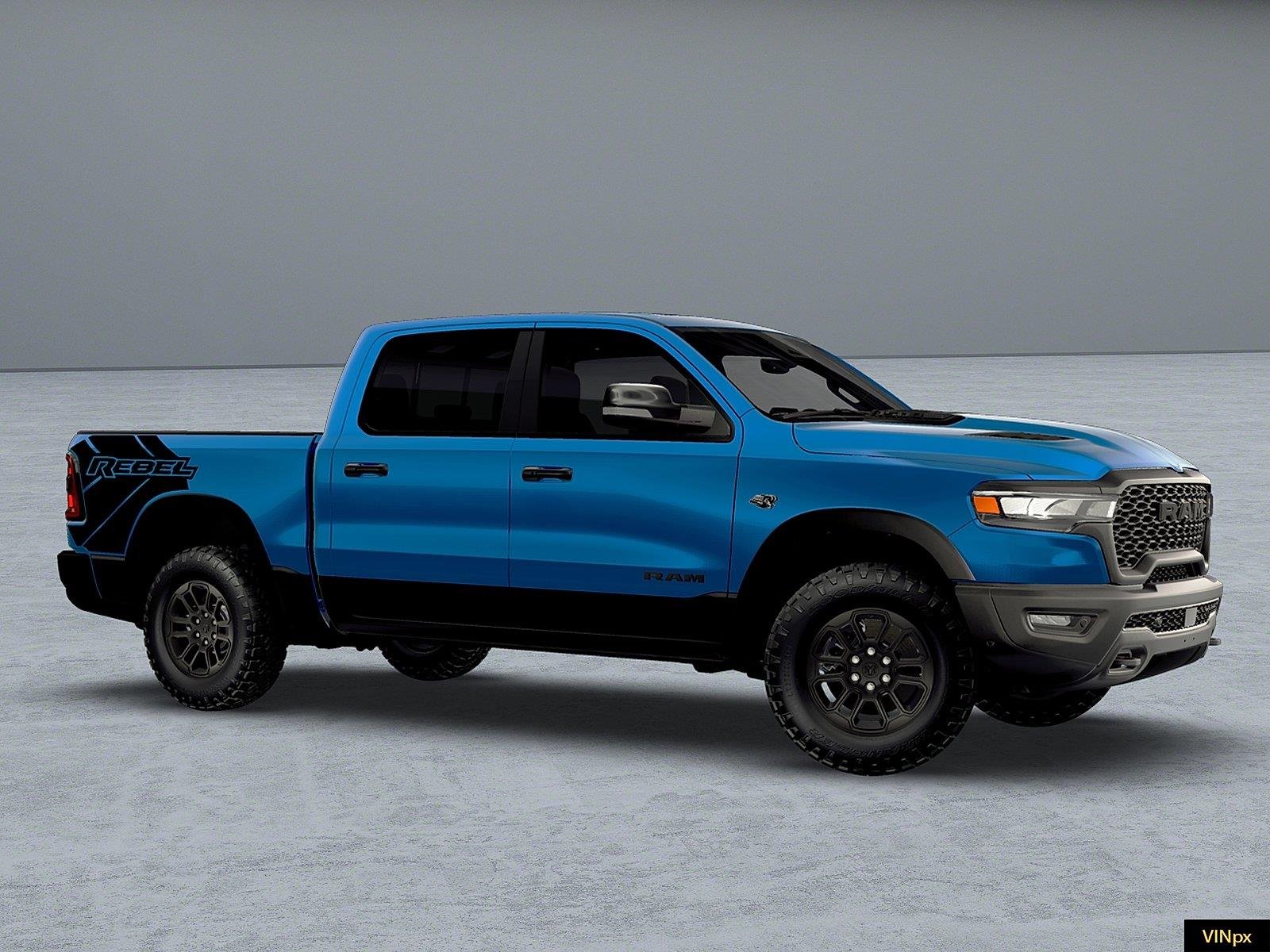 New 2026 Hydro Blue Pearl-Coat Exterior Paint RAM Rebel image 10