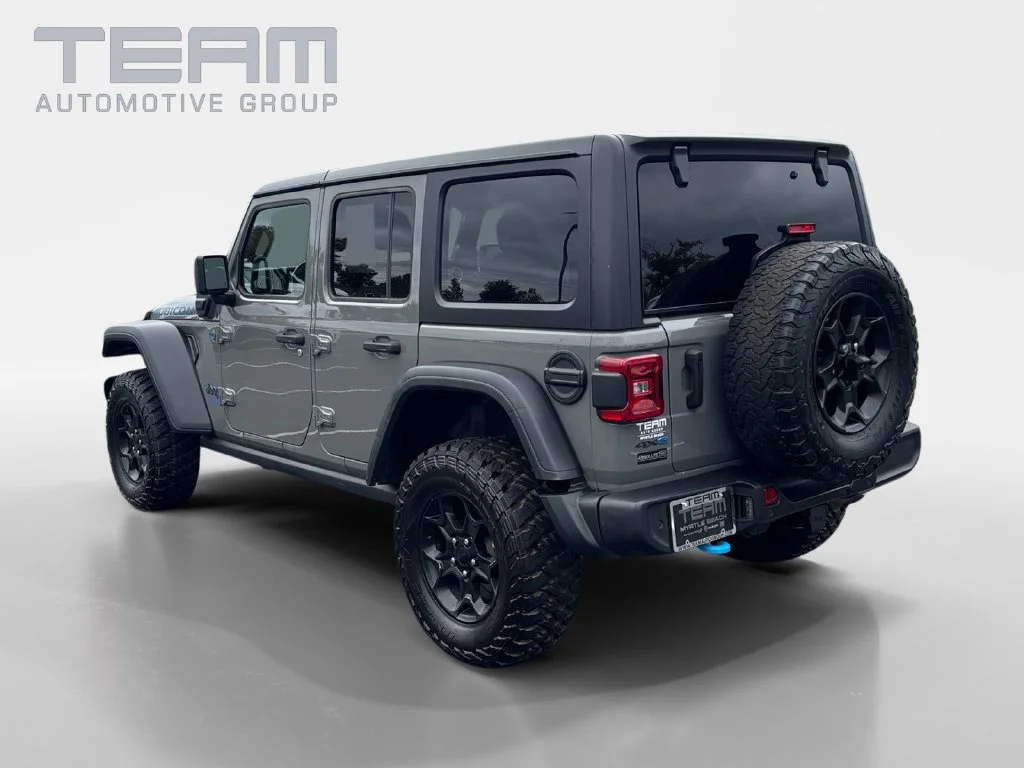Used 2021 Gray Jeep Unlimited Rubicon 4xe image 5