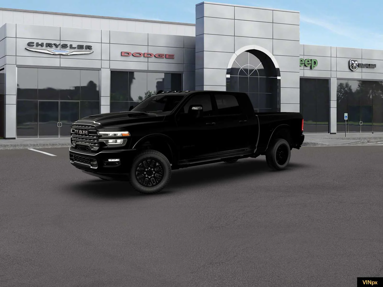 New 2026 Diamond Black Crystal Pearl-Coat Exterior Paint RAM Limited image 2