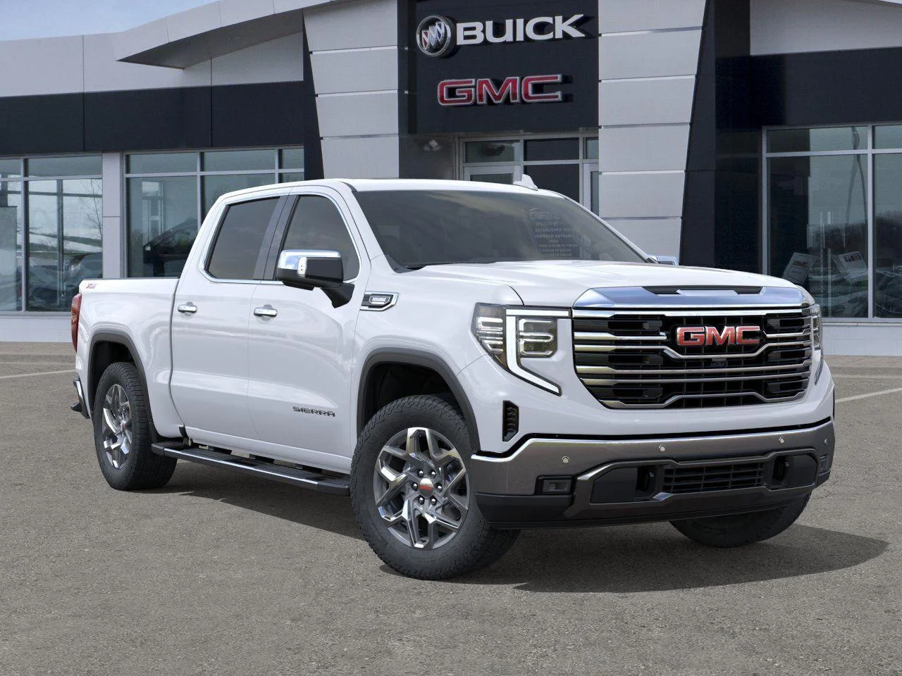 New 2026 Glacier White Tricoat GMC SLT image 7