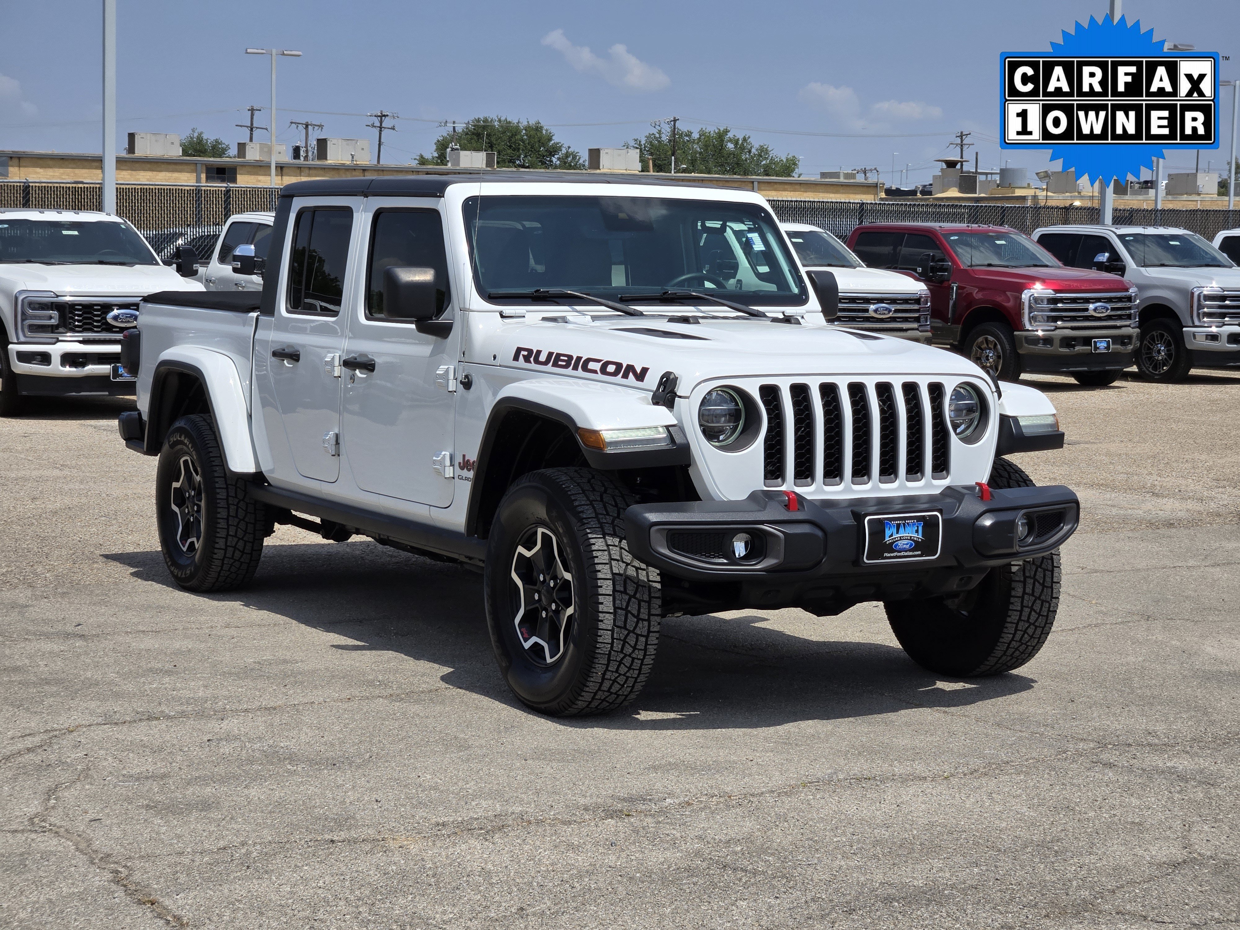 Certified Used 2020 Bright White Clearcoat Jeep Rubicon image 3