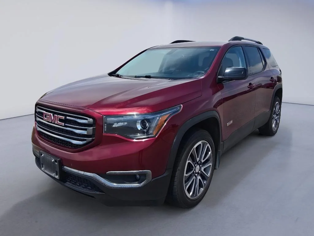 Used 2017 Crimson Red Tintcoat GMC SLT image 1