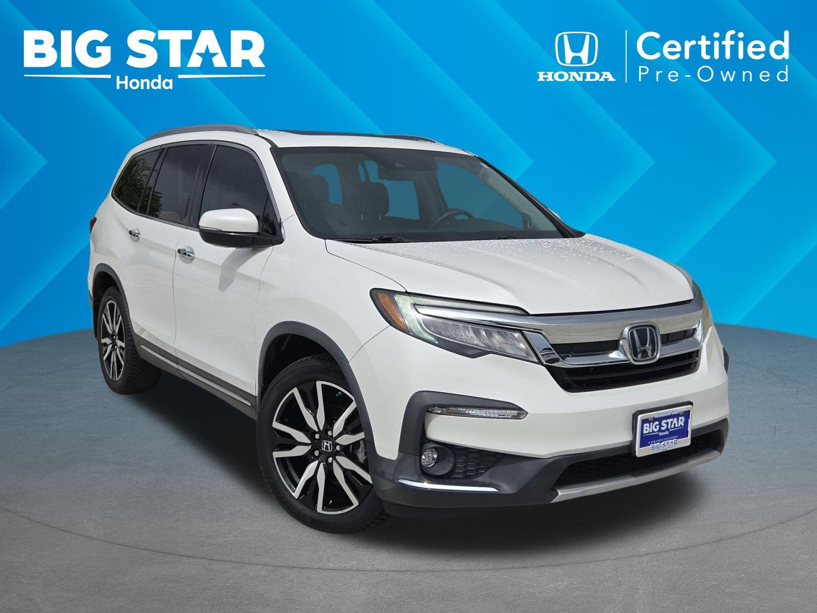 Certified Used 2021 Platinum White Pearl Honda Touring 7-Passenger image 1