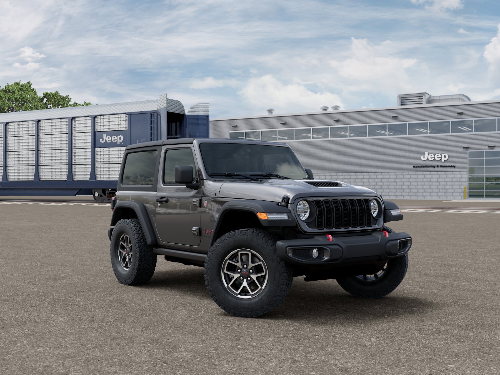 New 2026 Granite Crystal Metallic Clear-Coat Exterior Paint Jeep Rubicon image 3