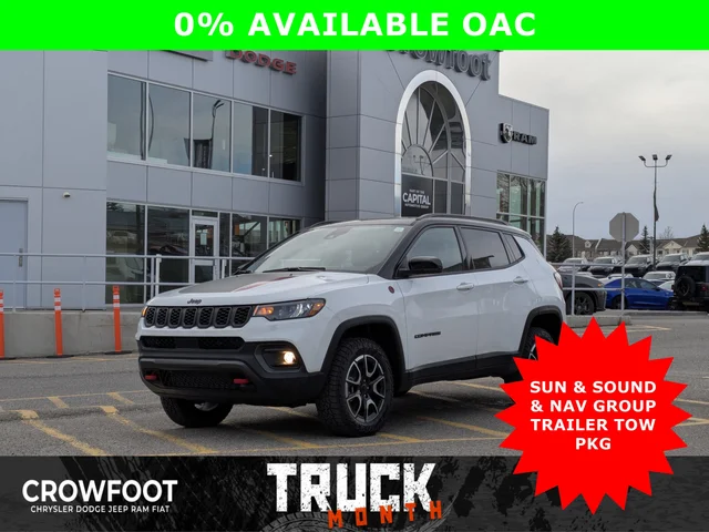 2026 Jeep Compass Trailhawk * Sun Sound & Nav Group - Pano Roof - Alpine Speakers