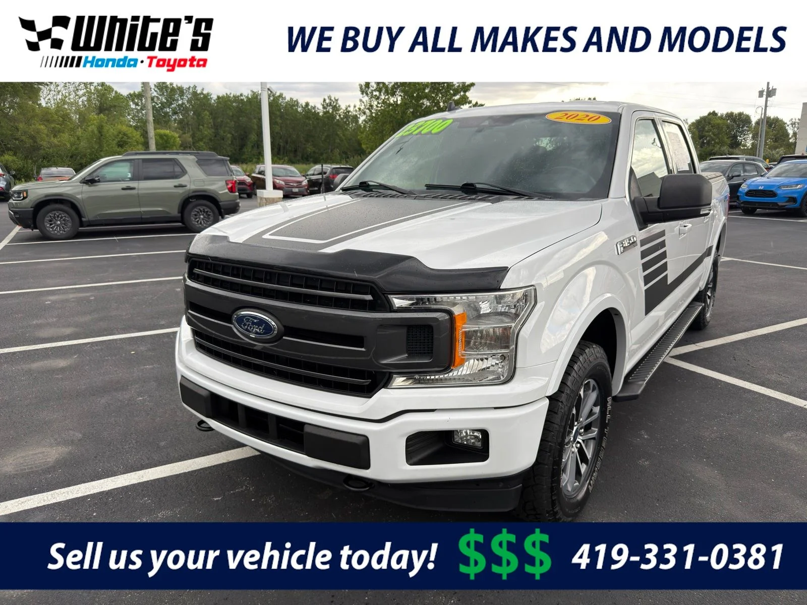 Used 2020 White Ford XLT image 1