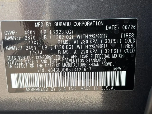 New 2026 MAGNETITE GRAY METALLIC Subaru Premium image 54