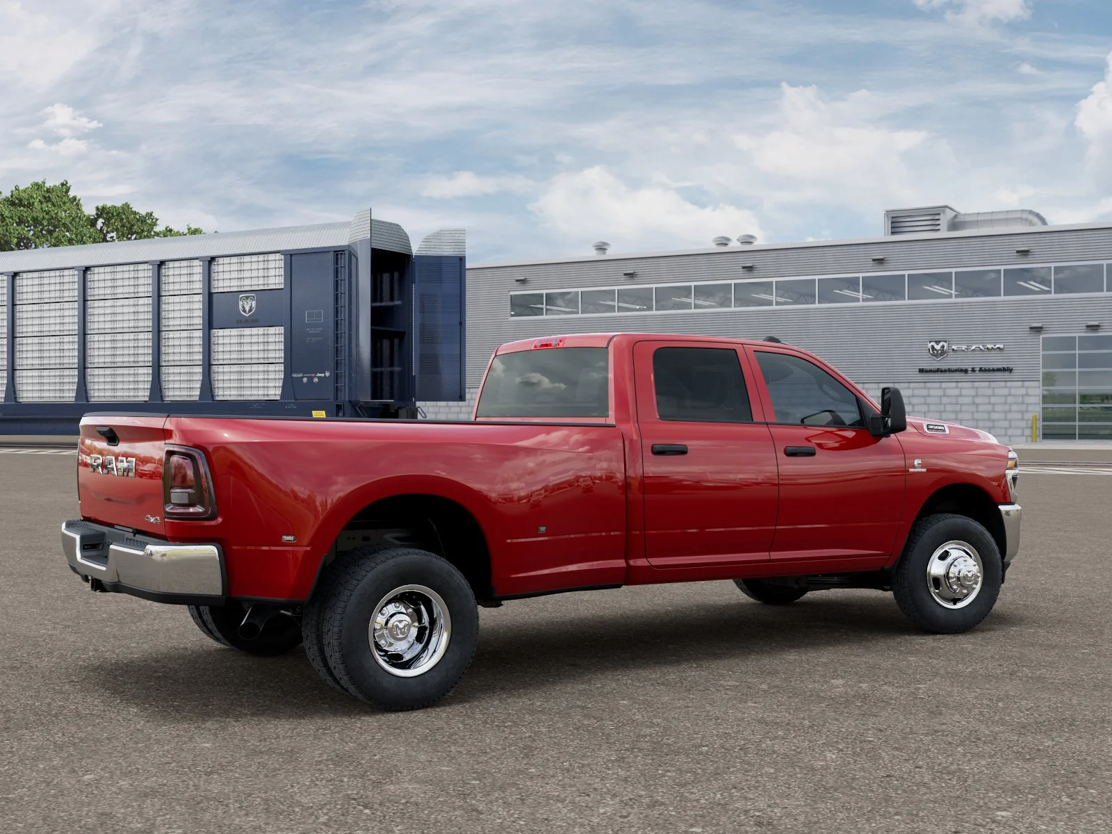 New 2026 Flame Red Clear-Coat Exterior Paint RAM TRADESMAN image 2