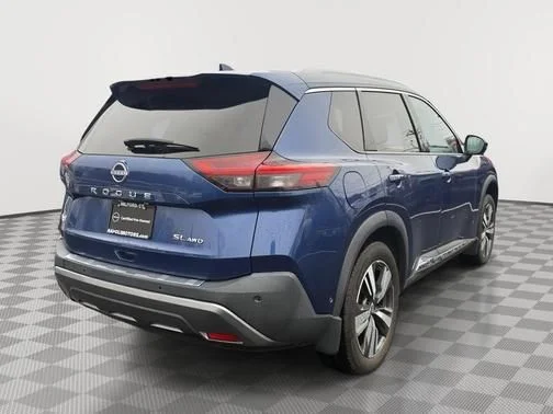 Certified Used 2022 Blue Nissan SL image 3