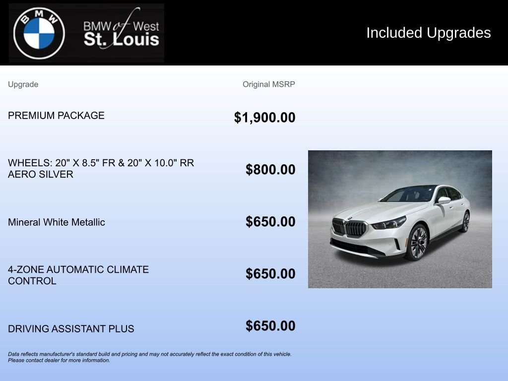 Certified Used 2026 White BMW 530i xDrive image 19