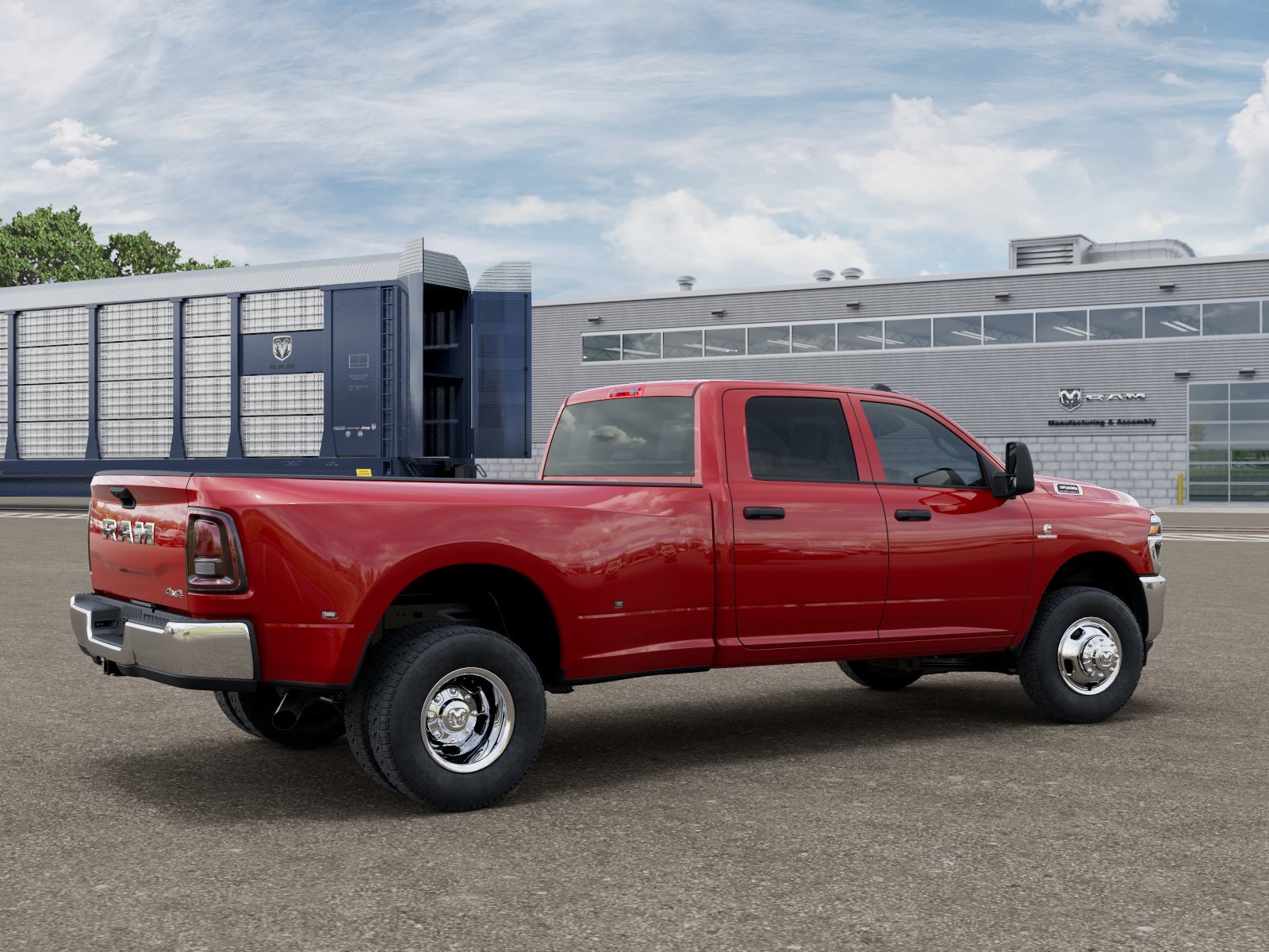 New 2026 Flame Red Clear-Coat Exterior Paint RAM TRADESMAN image 2