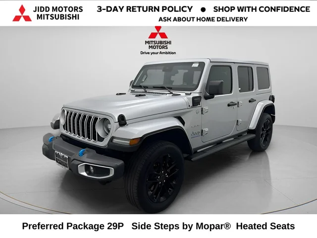 Pre-Owned 2025 Jeep Wrangler Sahara 4xe Red Clearcoat for Sale in