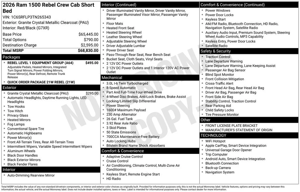 Used 2026 Gray Ram Rebel image 6
