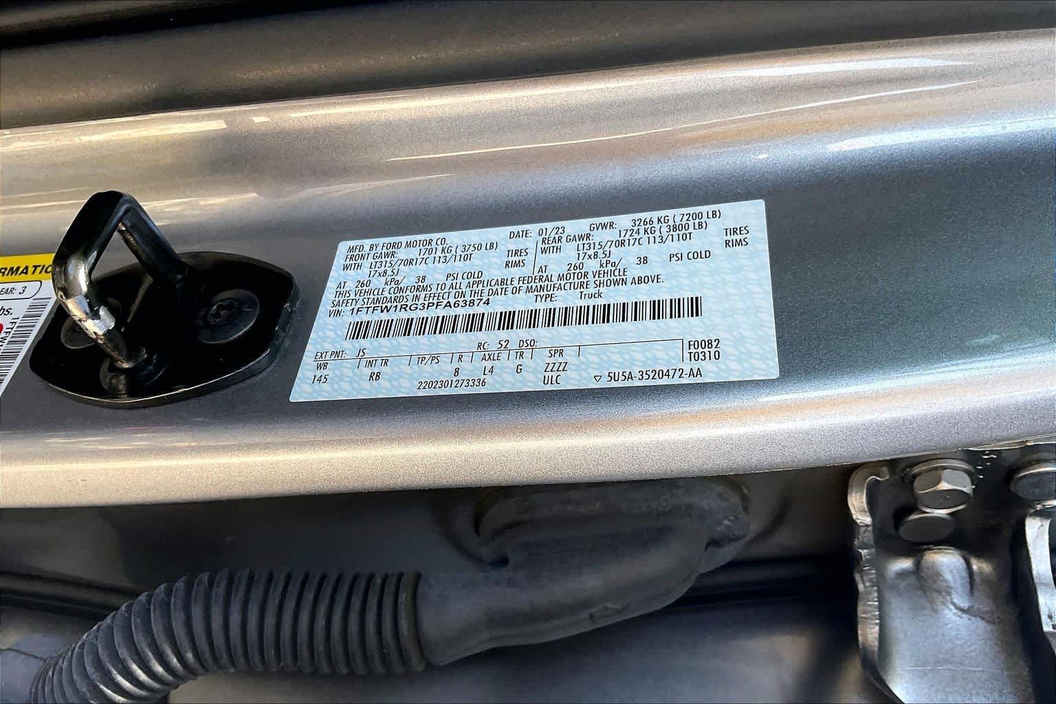 Used 2023 Iconic Silver Metallic Ford Raptor image 32