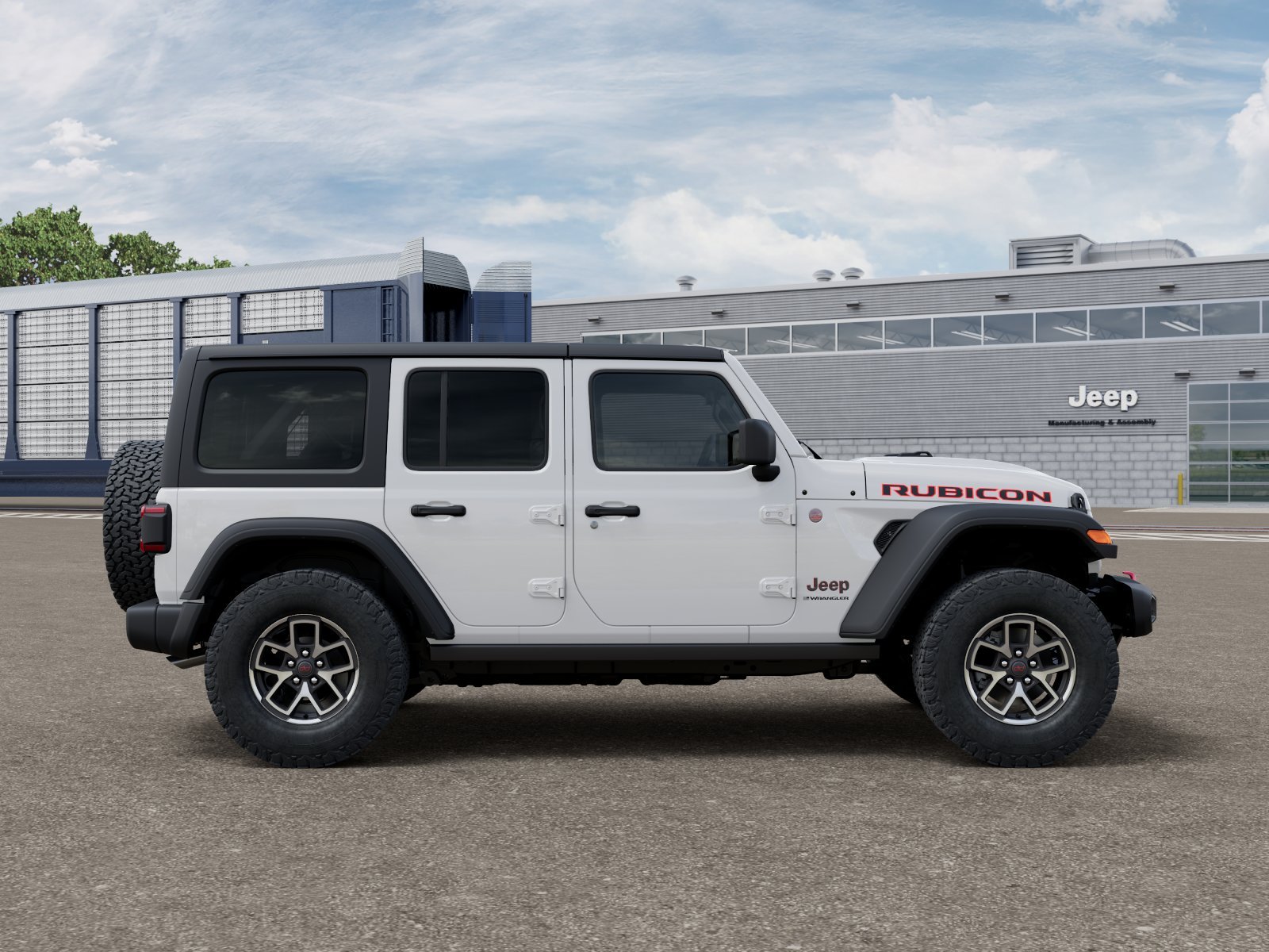 New 2026 Bright White Clear-Coat Exterior Paint Jeep Rubicon image 12