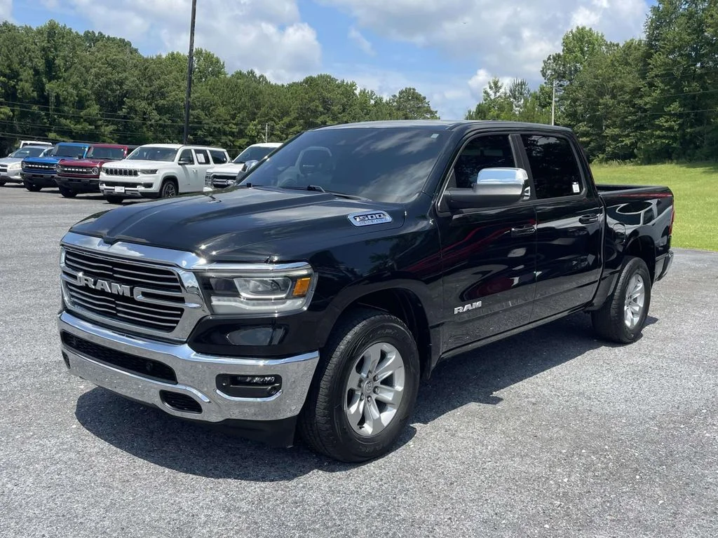 Used 2024 Diamond Black Crystal Pearlcoat Ram Laramie image 5