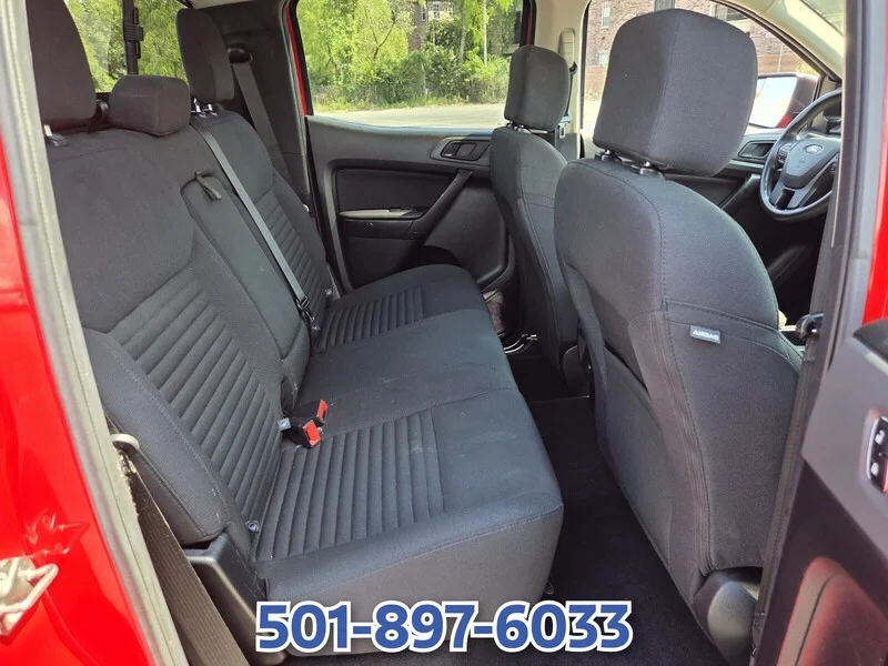Used 2021 RED FORD XL 2WD SUPERCREW 5