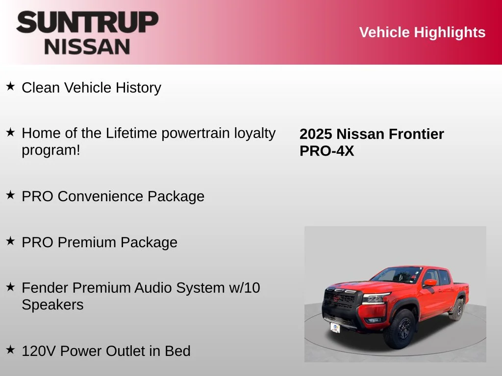 Used 2025 Orange Nissan PRO-4X image 8