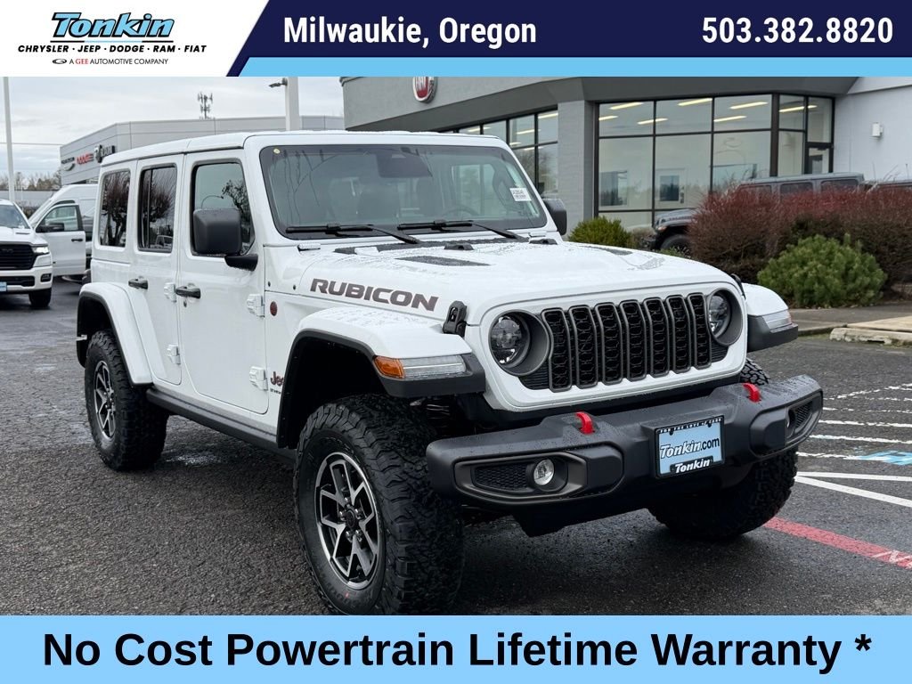New 2026 Bright White Clearcoat Jeep Rubicon image 1