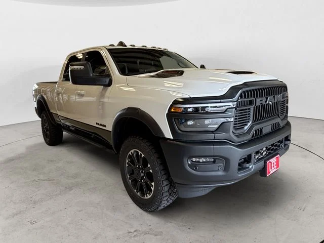 New 2026 Bright White Ram REBEL CREW CAB 4X4 6