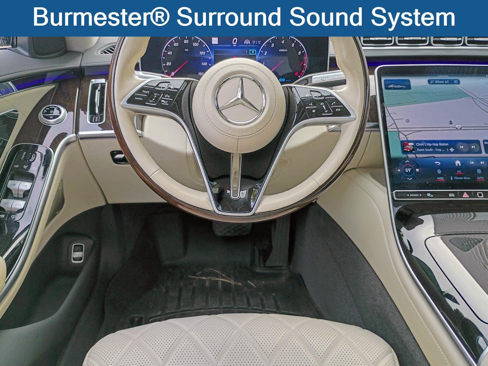 Used 2021 designo Diamond White Mercedes-Benz S 580 image 8