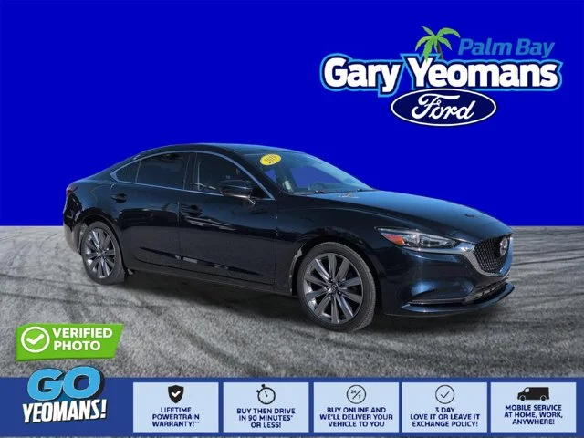 Certified Used 2019 Deep Crystal Blue Mica Mazda Touring image 1
