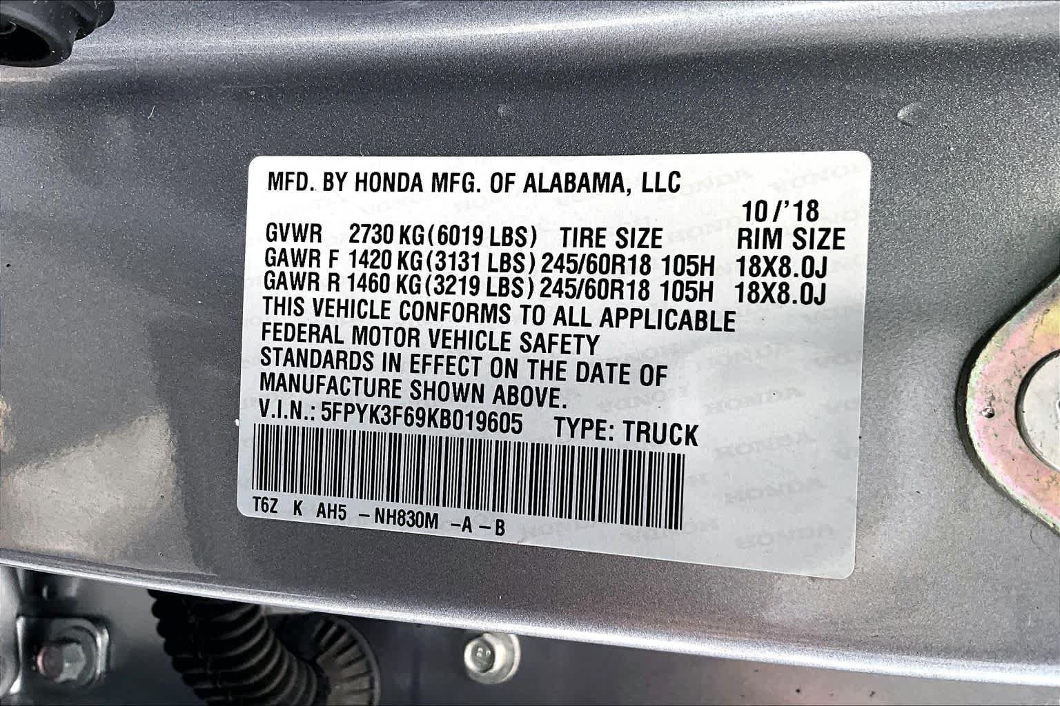 Used 2019 Lunar Silver Metallic Honda RTL-T image 33