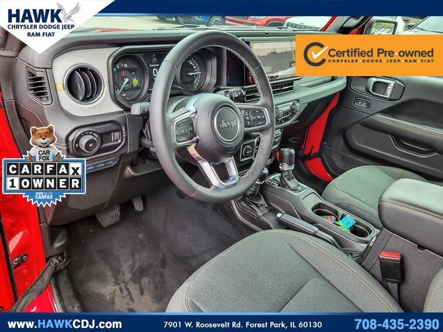 Certified Used 2025 Red Jeep Sahara 4xe image 9
