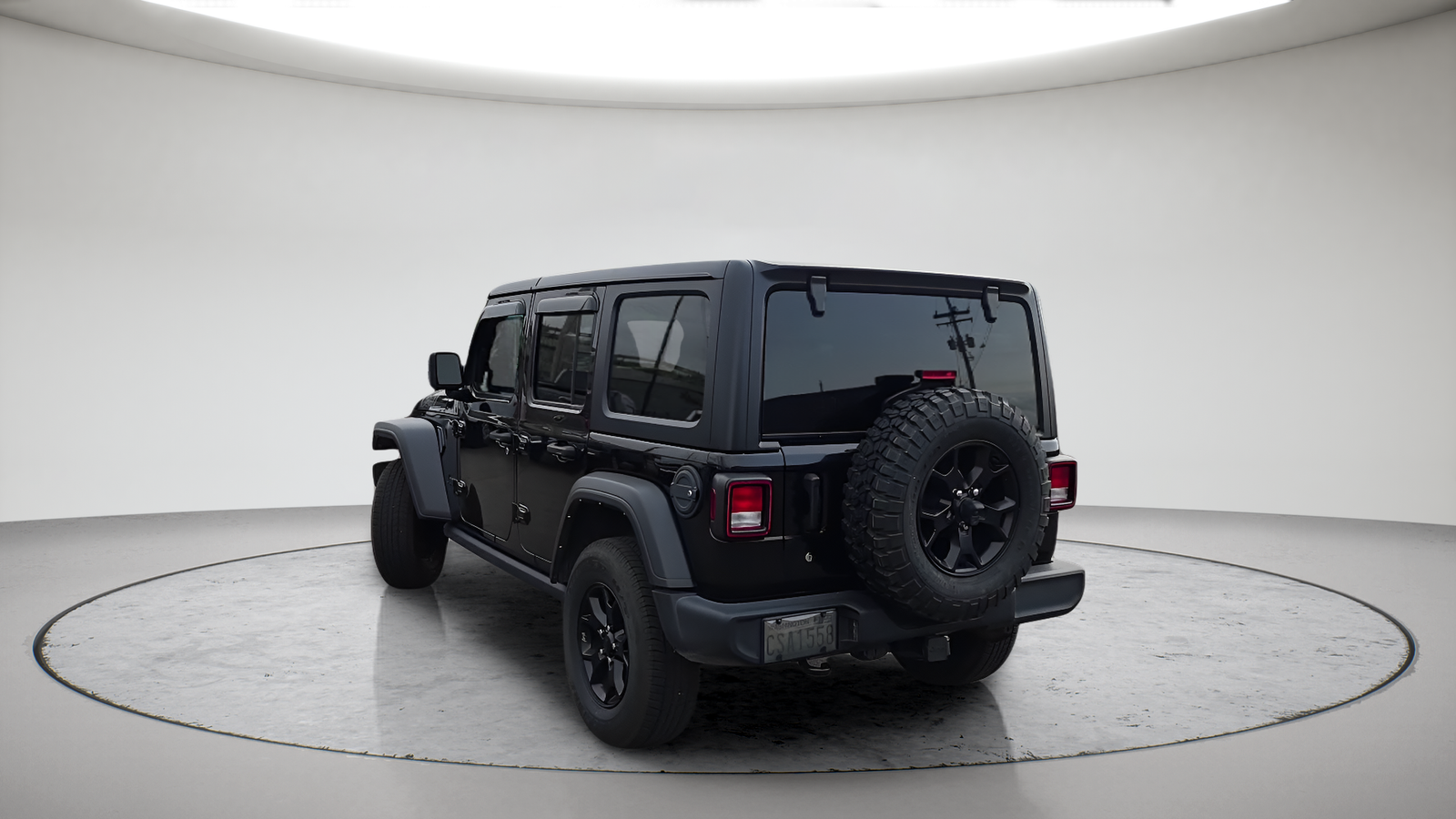 Used 2021 Black Clearcoat Jeep Unlimited Willys image 9