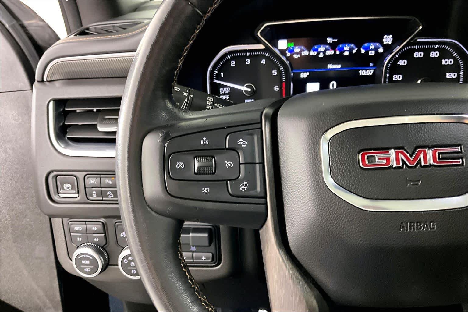 Used 2021 Dark Sky Metallic GMC AT4 image 44