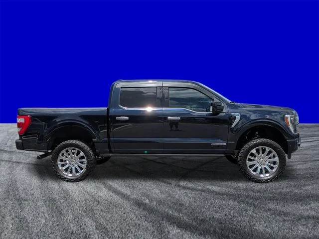 Used 2021 Blue Metallic Ford Limited image 3