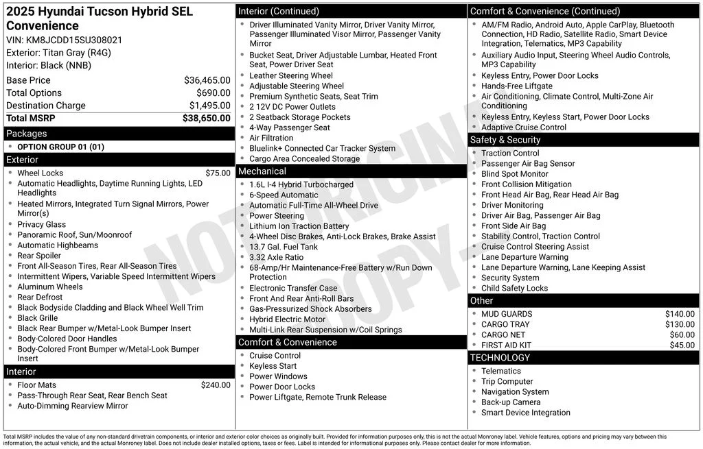 Used 2025 Gray Hyundai SEL Convenience image 35