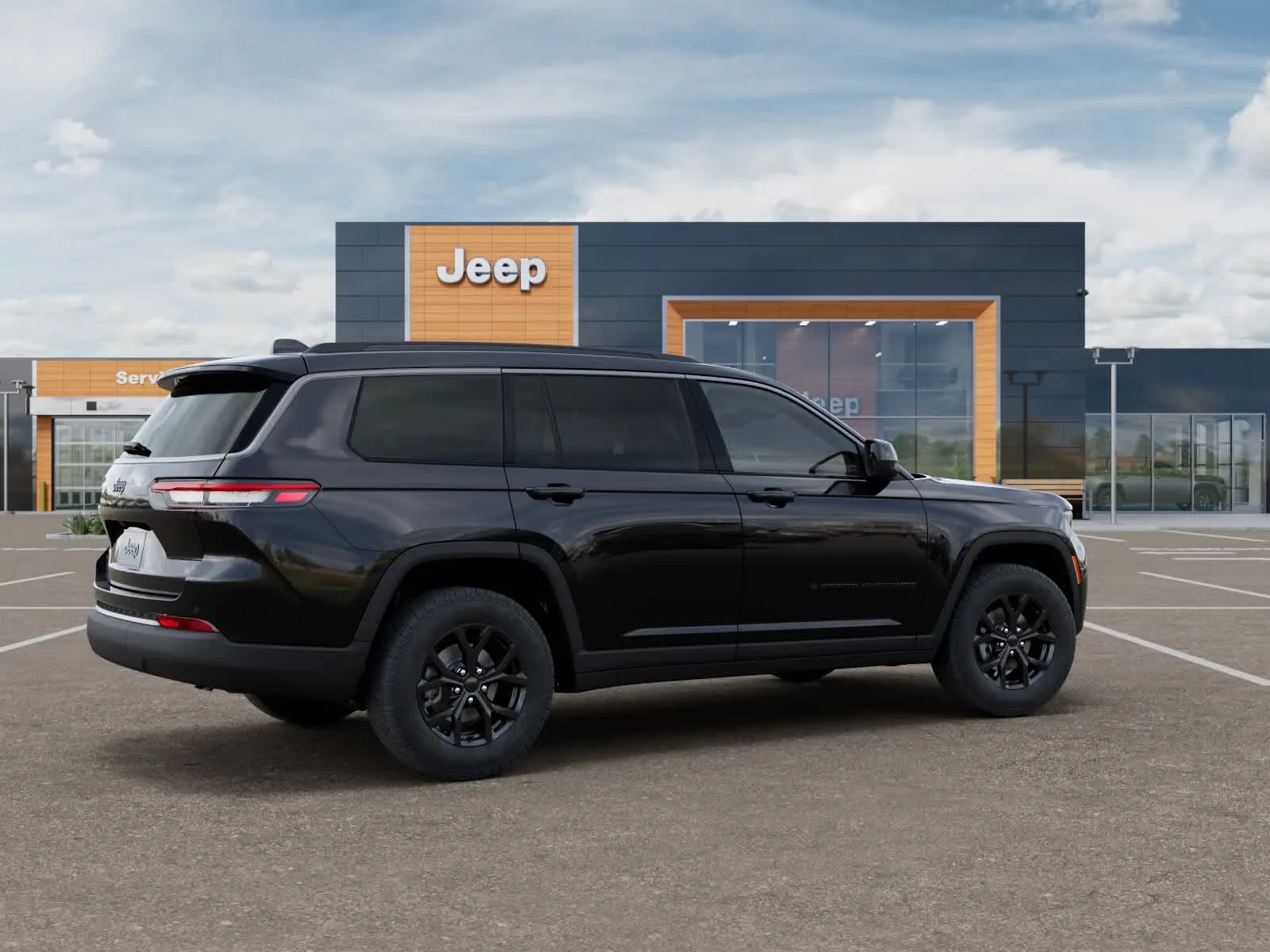 New 2026 Diamond Black Crystal Pearlcoat Jeep Laredo Altitude image 4
