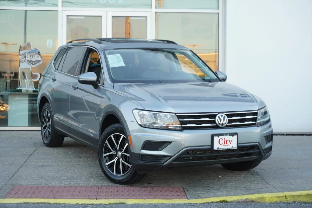 Certified 2021 Volkswagen Tiguan SE with VIN 3VV2B7AXXMM068155 for sale in Highland, IN
