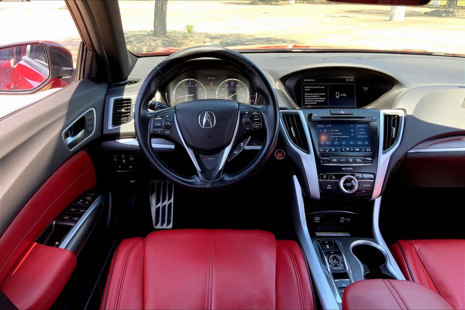 Used 2019 San Marino Red Acura w/A-Spec Pkg Red Leather image 5