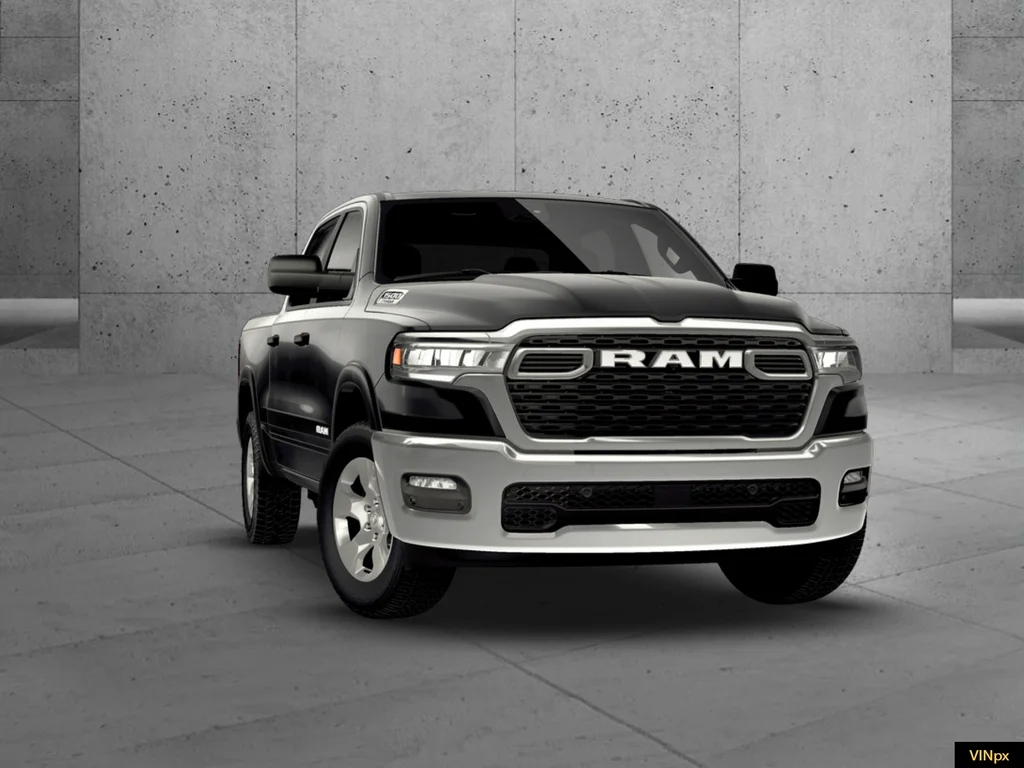 New 2026 Diamond Black Crystal Pearl-Coat Exterior Paint RAM Big Horn/Lone Star image 15