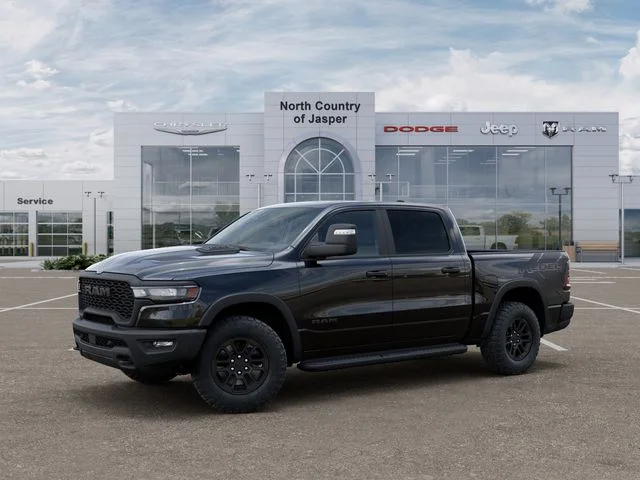 New 2026 Diamond Black Crystal Pearl-Coat Exterior Paint RAM Rebel image 2