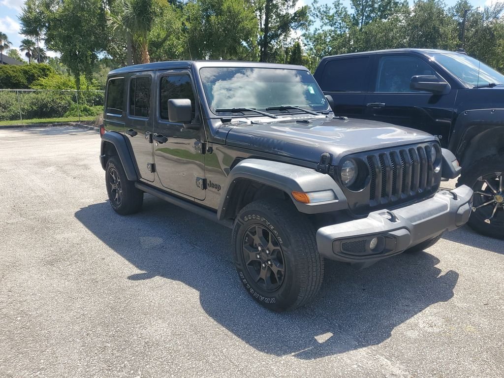 Used 2022 Gray Jeep Unlimited Willys image 1