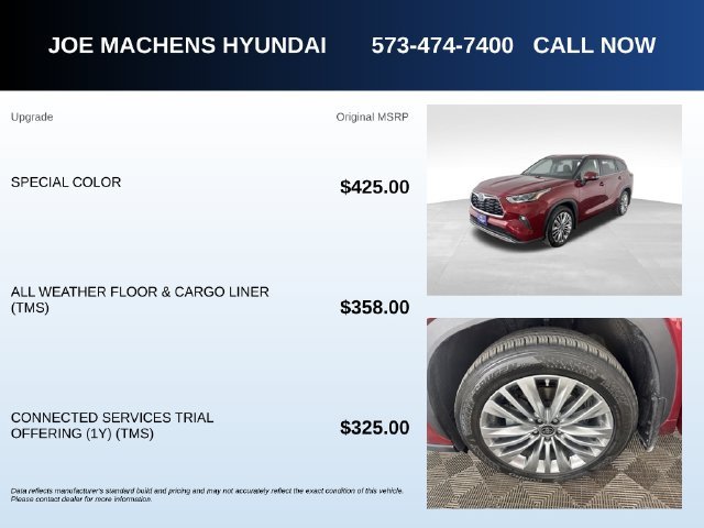 Used 2024 Red Toyota Platinum image 5