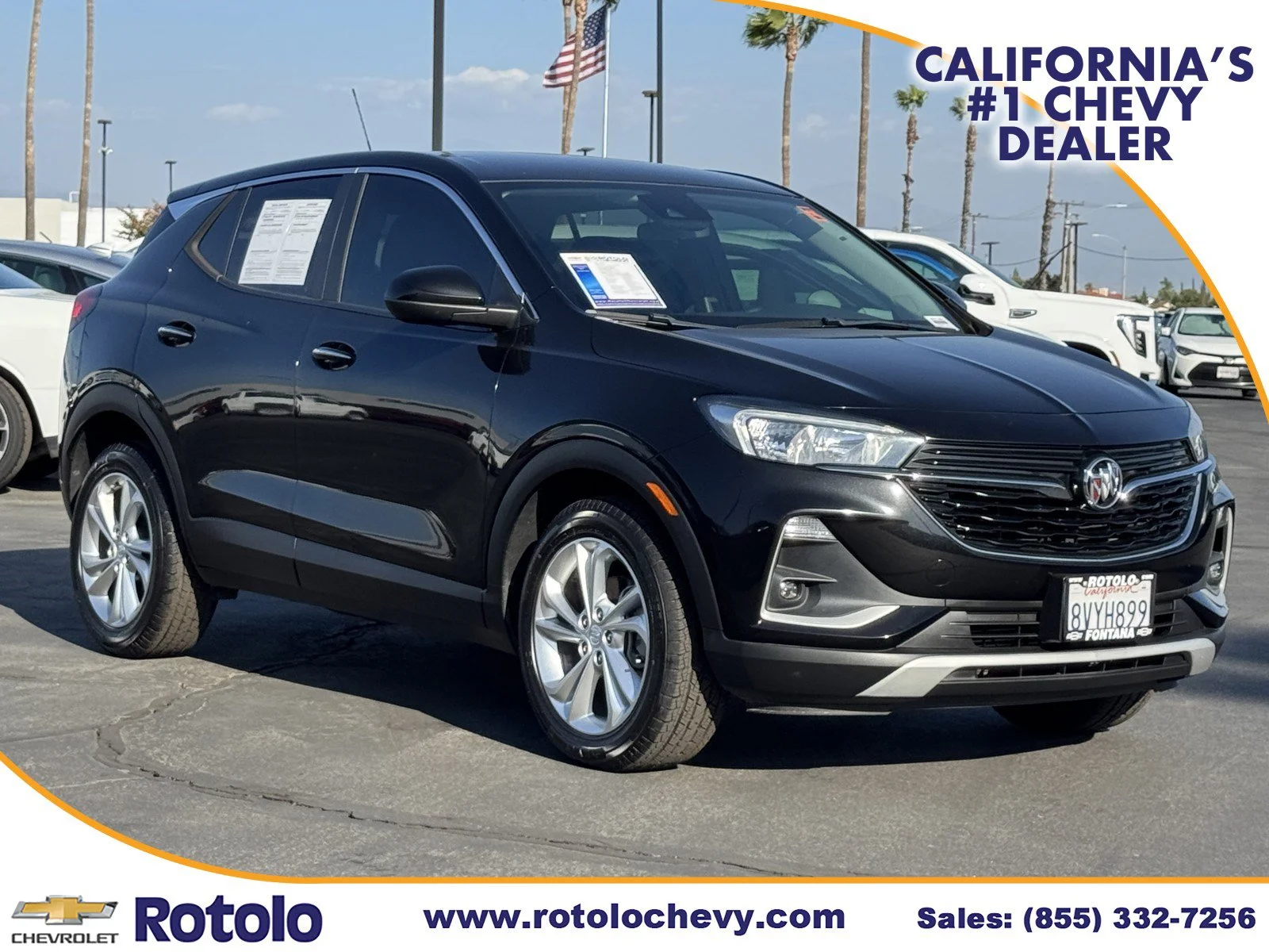 Used 2021 Ebony Twilight Metallic Buick Preferred image 1