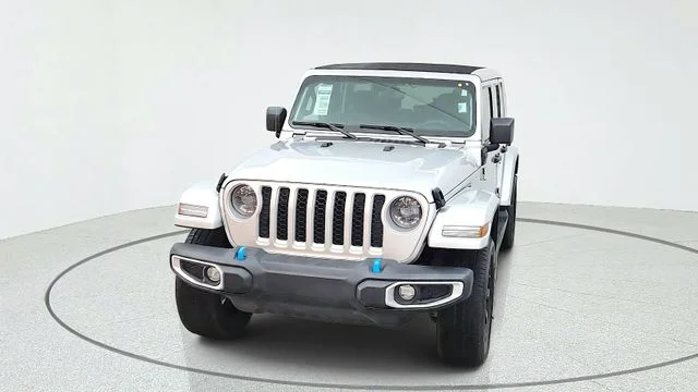 Used 2023 Silver Jeep Sahara 4xe image 3