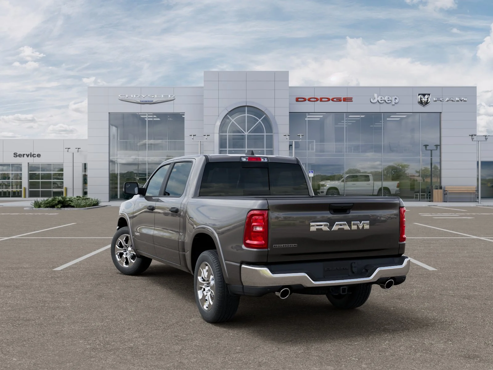 New 2026 Granite Crystal Metallic Clear-Coat Exterior Paint RAM Big Horn/Lone Star image 34