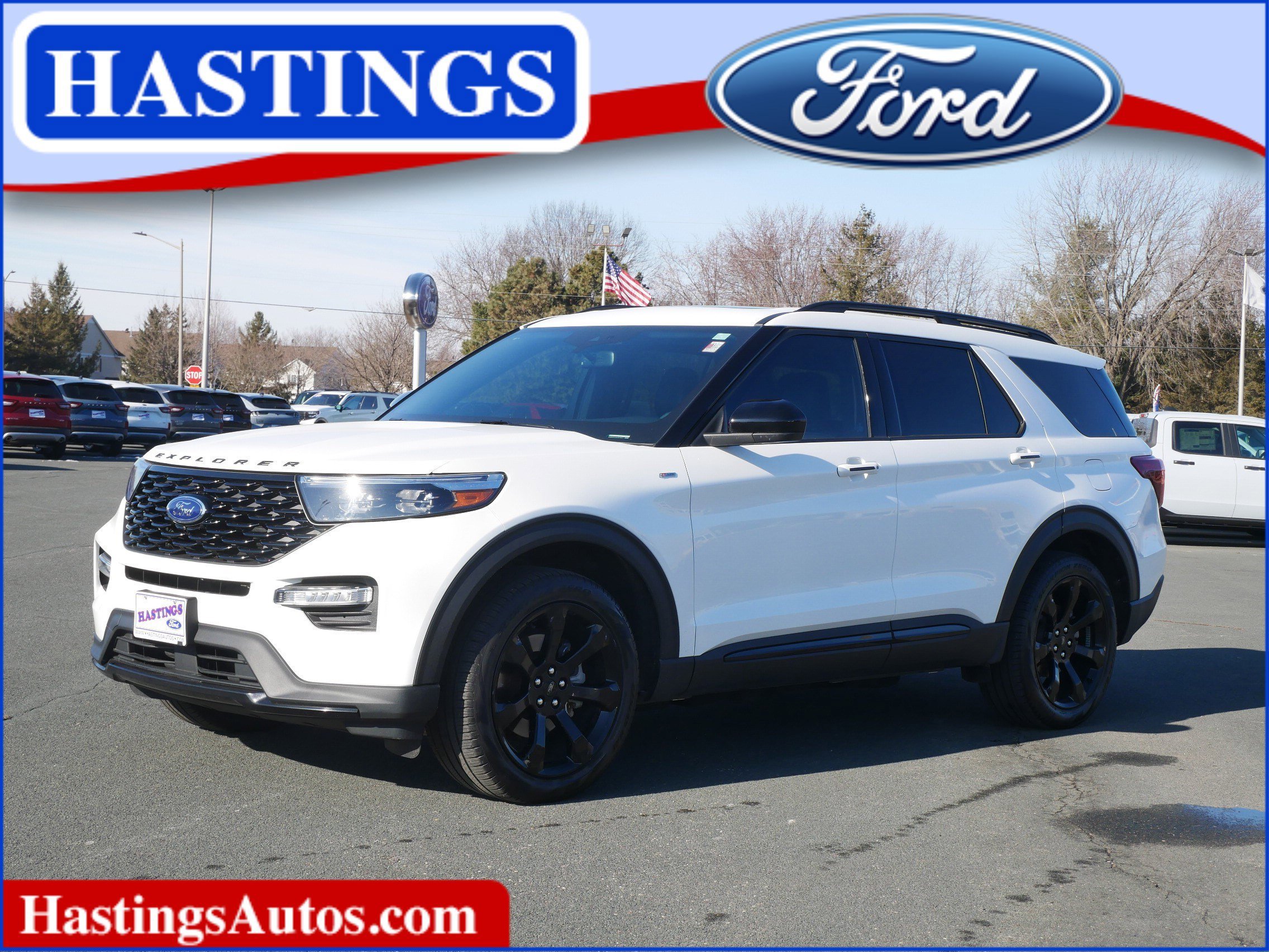 Used 2023 Ford Explorer ST-LINE with VIN 1FMSK8KH6PGC16291 for sale in Hastings, Minnesota
