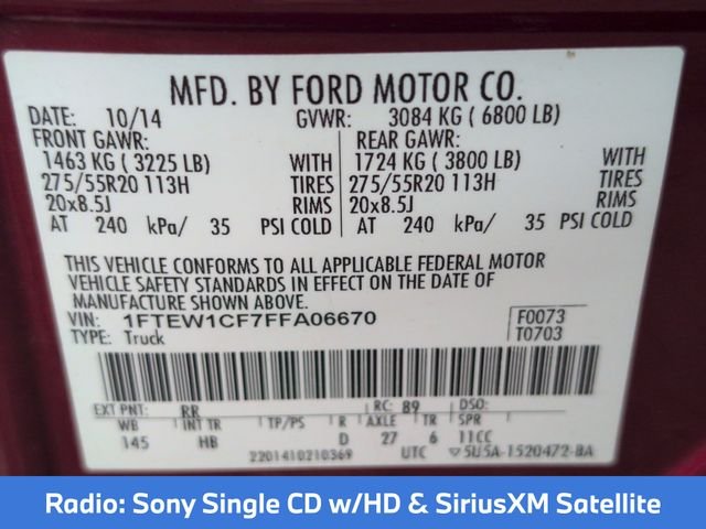 Used 2015 Red Ford Lariat image 29