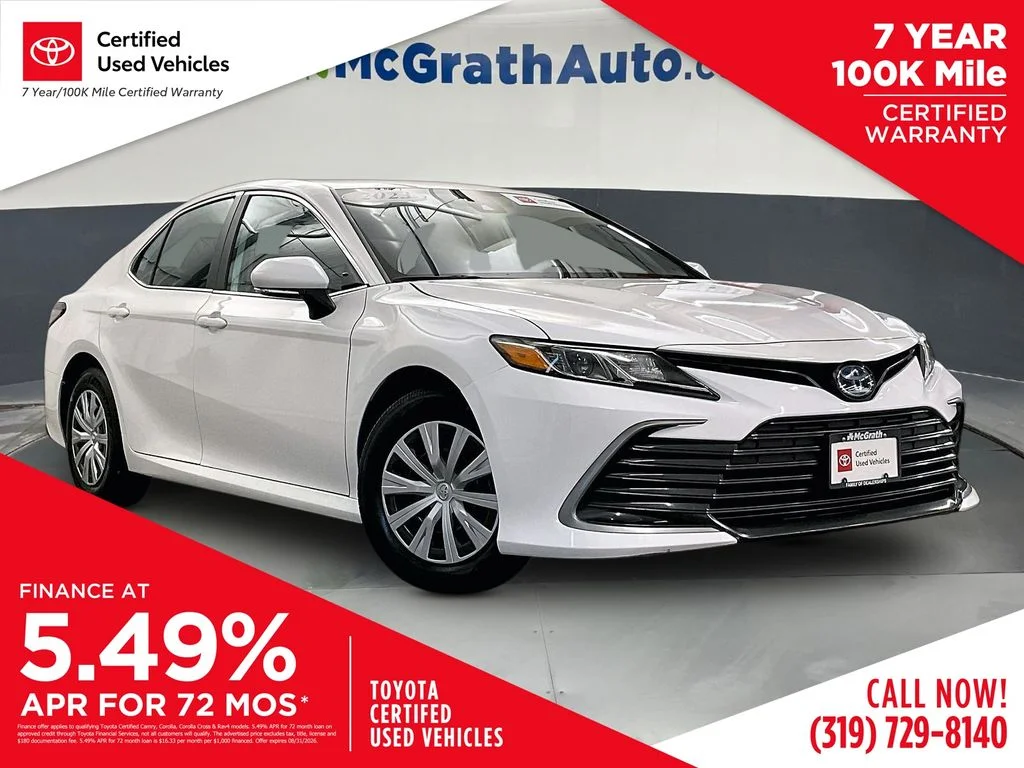 Certified Used 2023 White Toyota LE image 1