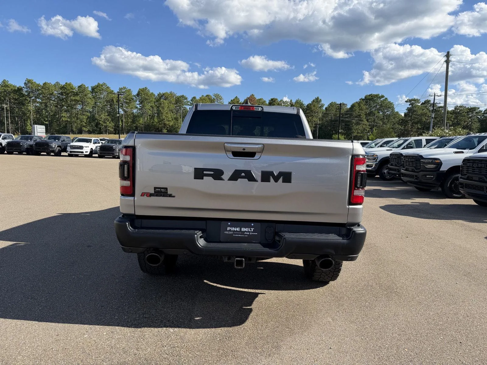 Used 2021 Billet Silver Metallic Clearcoat Ram Rebel image 5
