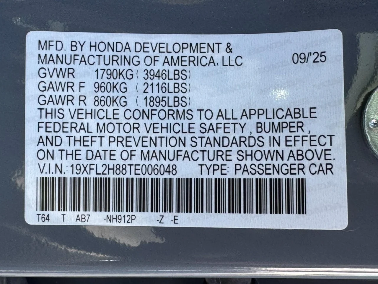 Certified Used 2026 Urban Gray Pearl Honda Sport image 24