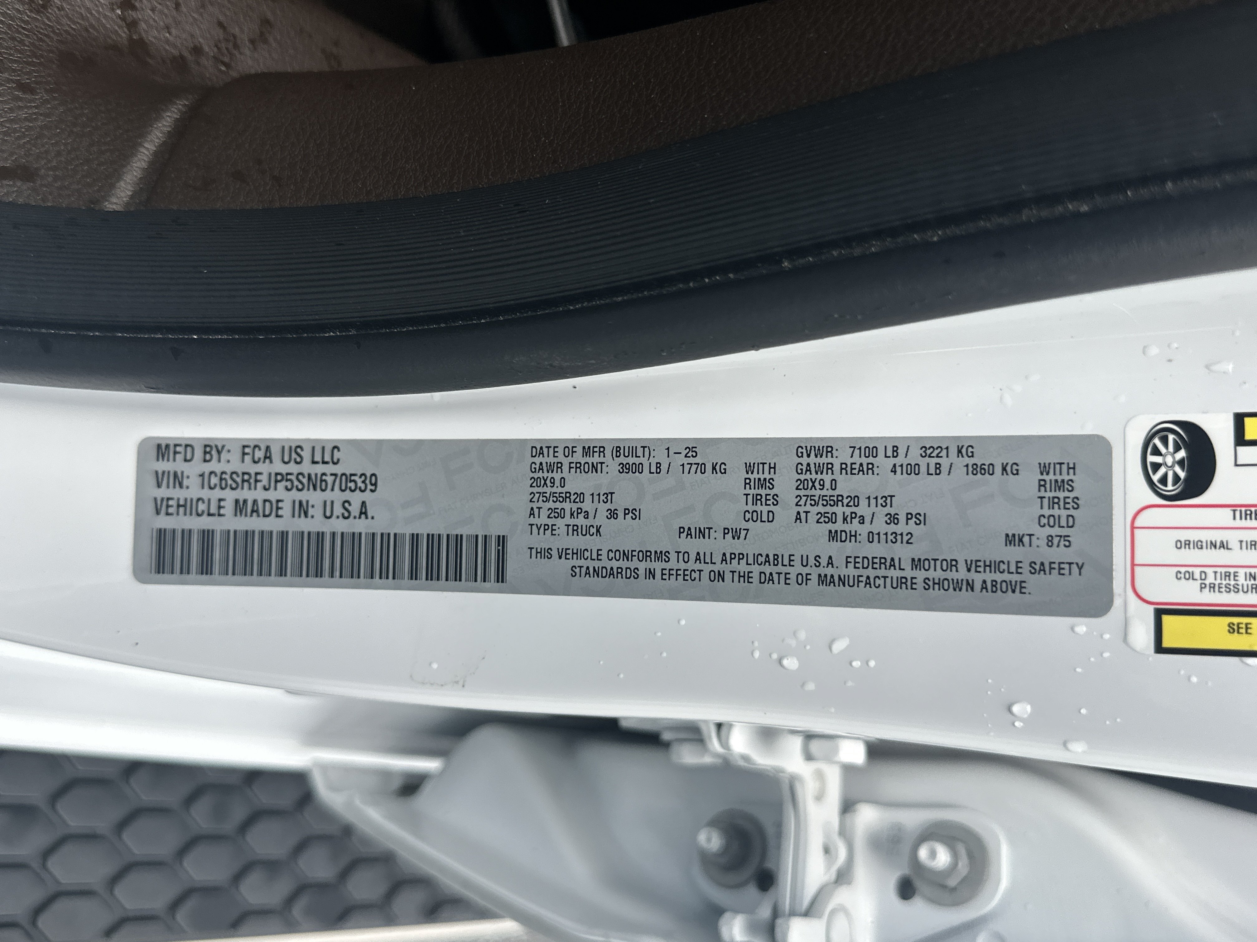Used 2025 Bright White Clearcoat Ram Laramie image 29