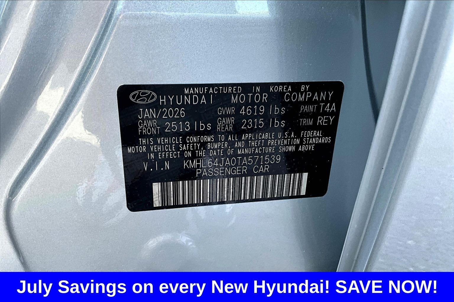 New 2026 Silver Hyundai SEL Sport image 10
